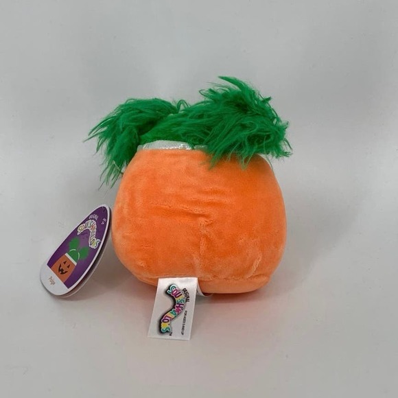 Squishmallows Halloween Squad 2021 Paige Pumpkin w/ Pigtails 4.5" Plush J17-10 - Picture 3 of 7